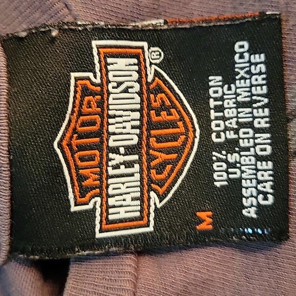 Harley-Davidson Black and Gray Winged Tee - Picture 3 of 5